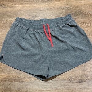 Champion Women's Gray Lined Active Shorts with Drawstring